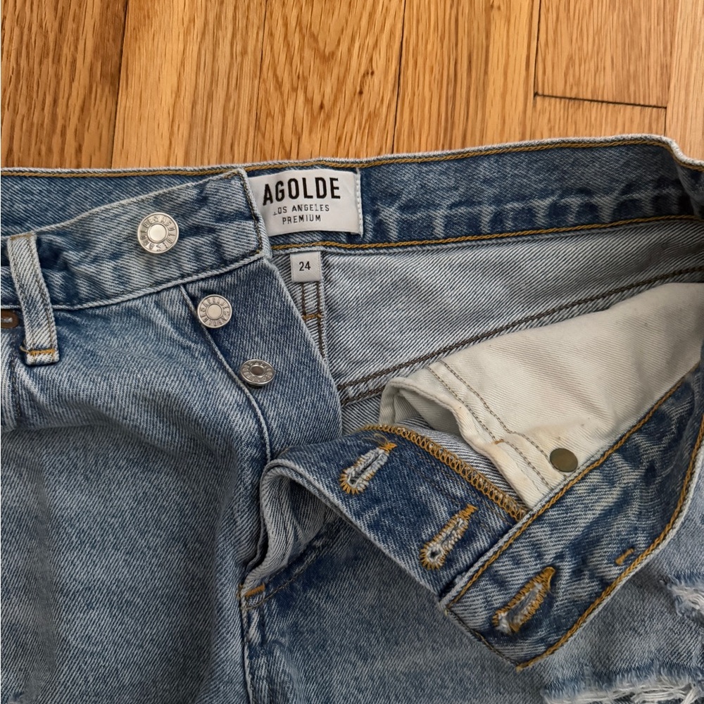Agolde Parker denim shorts Size 24 - Picture 4 of 11